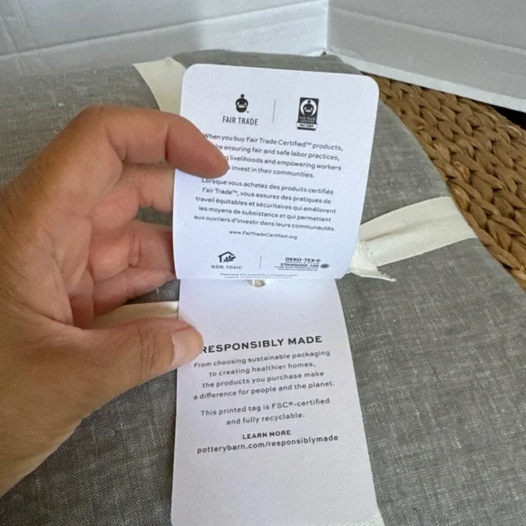 Pottery Barn Gray Belgian Flax Linen Duvet Cover - Picture 4 of 9